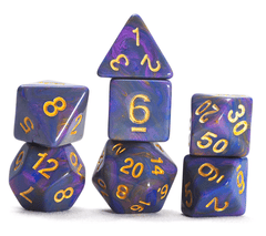 Sirius Dice: 7 Set Polyhedral Purple Unicorn (tube) SDZ0021-02